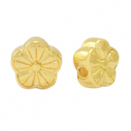 Abalorios met&aacute;licos DQ flor Dorado (sin n&iacute;quel)