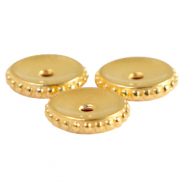 Abalorios met&aacute;licos DQ disco 11mm Dorado (sin n&iacute;quel)