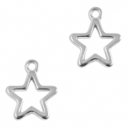 Colgantes met&aacute;licos DQ estrella Plata vieja (sin n&iacute;quel)
