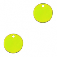 Colgantes met&aacute;licos DQ 10mm Dorado-amarillo ne&oacute;n (sin n&iacute;quel)