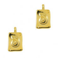Colgantes metálicos DQ concha Dorado (sin níquel)