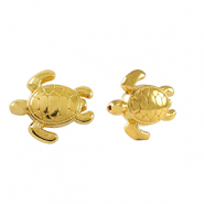 Abalorios metálicos DQ tortuga Dorado (sin níquel)
