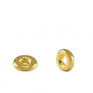 Abalorios metálicos DQ anillo separador 6mm Dorado (sin níquel)