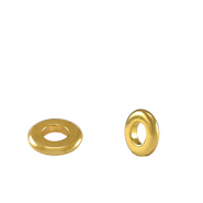 Abalorios metálicos DQ anillo separador 6mm Dorado (sin níquel)