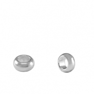 Abalorios metálicos DQ anillo separador 5mm Plata vieja (sin níquel)