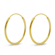 Fornituras metálicas DQ pendientes criollas 26mm Dorado (sin níquel)
