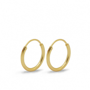 Fornituras metálicas DQ pendientes criollas 15mm Dorado (sin níquel)