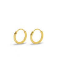 Fornituras metálicas DQ pendientes criollas 12mm Dorado (sin níquel)