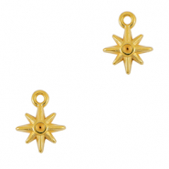 Colgantes met&aacute;licos DQ estrella Dorado (sin n&iacute;quel)