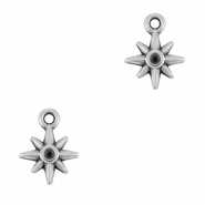 Colgantes met&aacute;licos DQ estrella Plata vieja (sin n&iacute;quel)