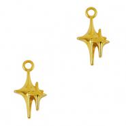 Colgantes met&aacute;licos DQ estrella Dorado (sin n&iacute;quel)