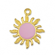 Colgantes met&aacute;licos DQ sol Rosa claro-Dorado (sin n&iacute;quel)