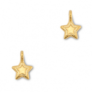 Colgantes met&aacute;licos DQ estrella Dorado (sin n&iacute;quel)