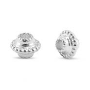Abalorios metálicos DQ anillo separador Bali Plateado vieja (sin níquel)