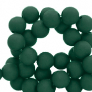 Abalorios acr&iacute;licos 6 mm verde oscuro