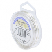 Alambre Art&iacute;stico Calibre 18 Cubierta plateada resistente al deslustre