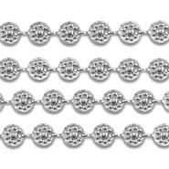 Fornituras Acero Inox cadena jasseron redondos Plateado