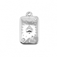 BY31® Colgantes Acero Inox carta de picas Plateado