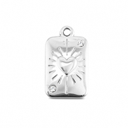 BY31® Colgantes Acero Inox carta de corazón Plateado
