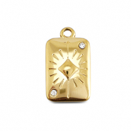 BY31&reg; Colgantes Acero Inox carta de diamante Dorado