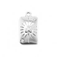 BY31® Colgantes Acero Inox carta de trébol Plateado