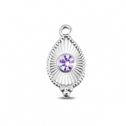 BY31® Colgantes Acero Inox gota Plateado-lila claro
