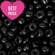 Rocalla cristal 8/0 (3mm) Negro