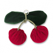 Colgantes llamativos cerezas Rojo