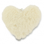 Colgantes llamativos Pomp&oacute;n coraz&oacute;n Blancuzco