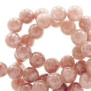 Piedras naturales Mármol y Calcita 4mm rosa vintage claro