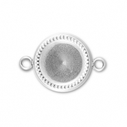 BY31® Entrepieza Acero Inox con engaste para SS39 chatón Plateado