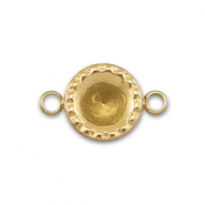 BY31® Entrepieza Acero Inox con engaste para SS29 chatón Dorado