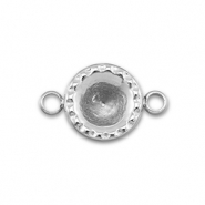 BY31® Entrepieza Acero Inox con engaste para SS29 chatón Plateado
