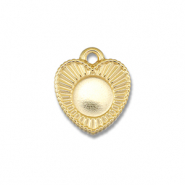 BY31® Colgantes Acero Inox con engaste para SS16 base plana Dorado