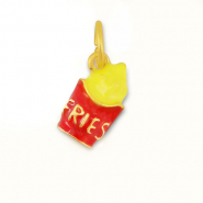 Colgantes metálicos papas fritas Rojo-amarillo-dorado