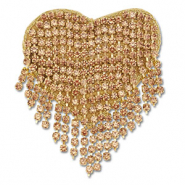Broches corazón Dorado