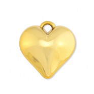 Colgantes llamativos corazón Dorado