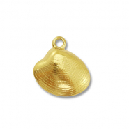 Colgantes Acero Inox conchas Dorado