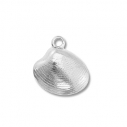 Colgantes Acero Inox conchas Plateado