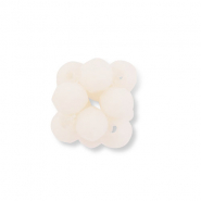 Colgantes faceteados flor Melocotón desnudo