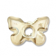 Abalorios de cerámica griega DQ mariposa Beige-marrón