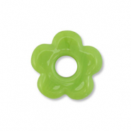 Abalorios de vidrio flor Verde