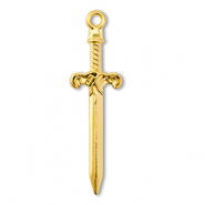 Colgantes met&aacute;licos DQ espada Dorado (sin n&iacute;quel)