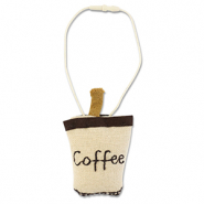 Colgantes llamativos "Coffee" Beige-marrón