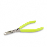 Beadsmith alicate de punta plana con muelle Amarillo neón-plateado