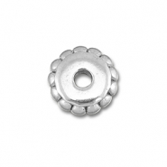 Abalorios Acero Inox separador 6mm Plateado