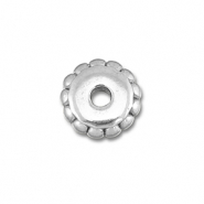 Abalorios Acero Inox separador 5mm Plateado