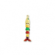Colgantes de lat&oacute;n Eco-brass&reg; pez Dorado-multicolor