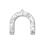 Colgantes / entrepieza Acero Inox arco Plateado