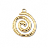 Colgantes Acero Inox espiral Dorado